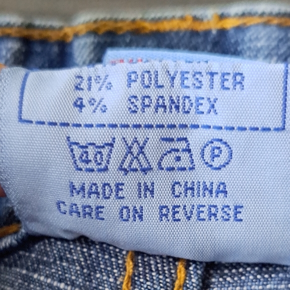 Vintage Y2K Embroidered Bootleg Crop Apollo Jeans sz 15/16 - Picture 10 of 13